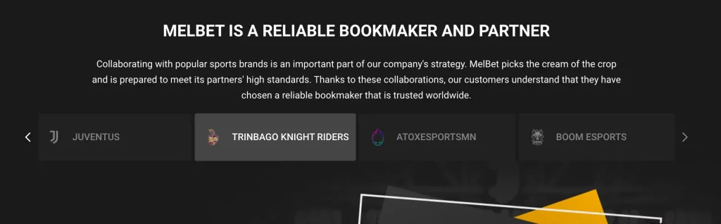 شرکای تجاری مل بت